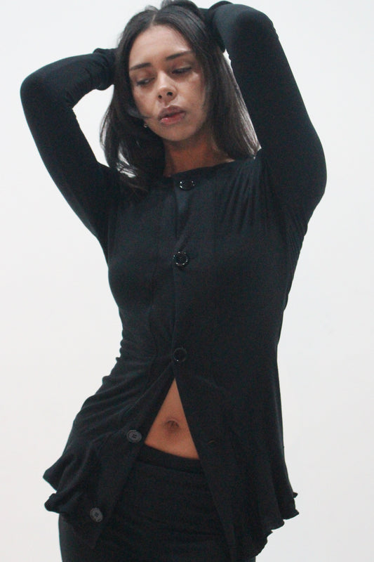 Jersey Frill Cardigan