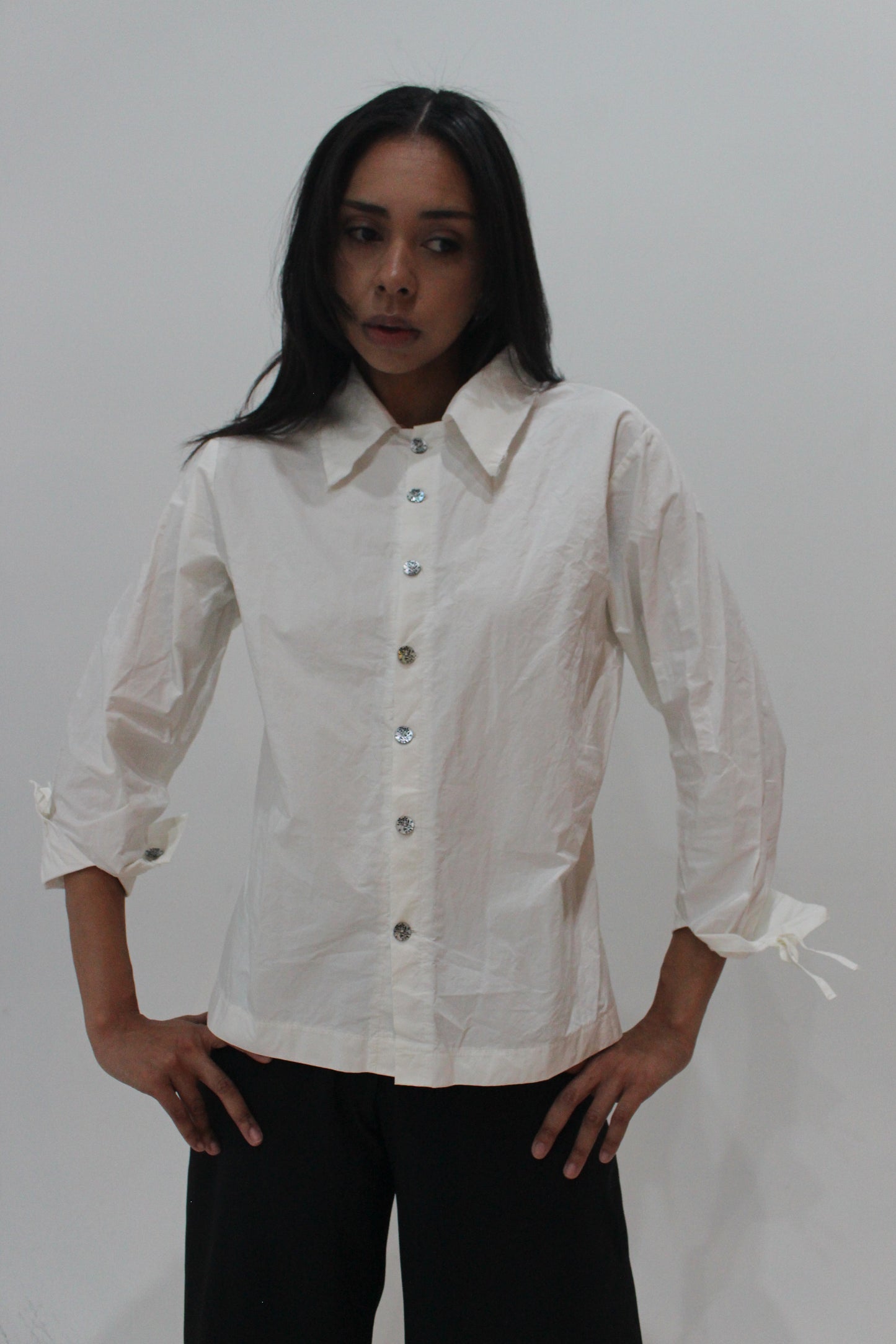 Floral Motif Button Down