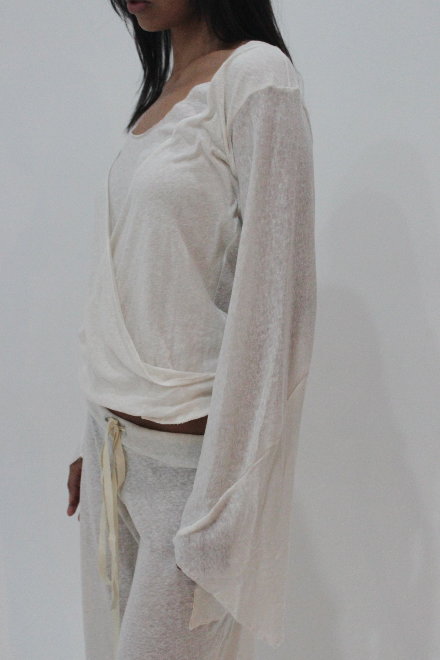 Draped Cotton Top