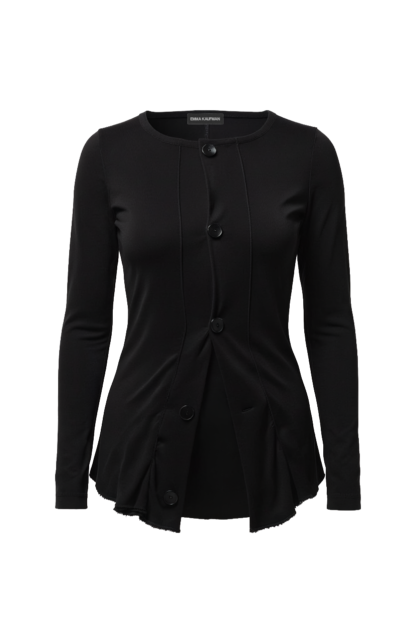 Jersey Frill Cardigan