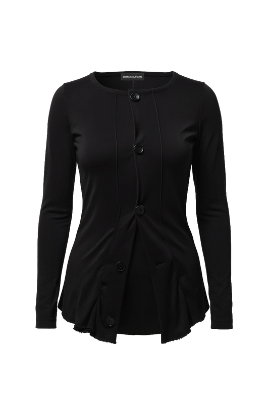 Jersey Frill Cardigan